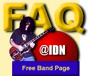 FAQ for Free Band Web Page